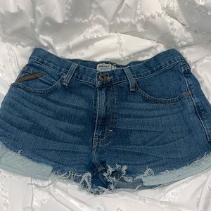 Ariat Cut Off blue Jean denim shorts